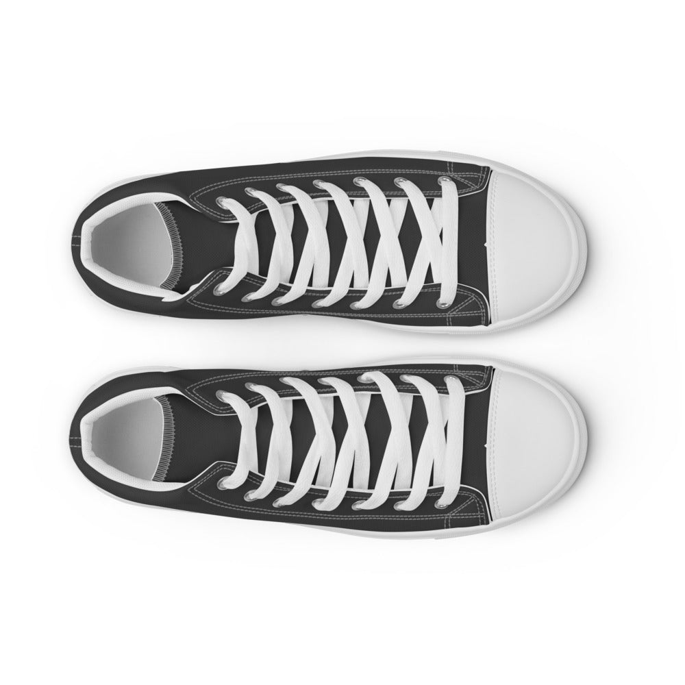 Happiness Men’s high top Dark Grey