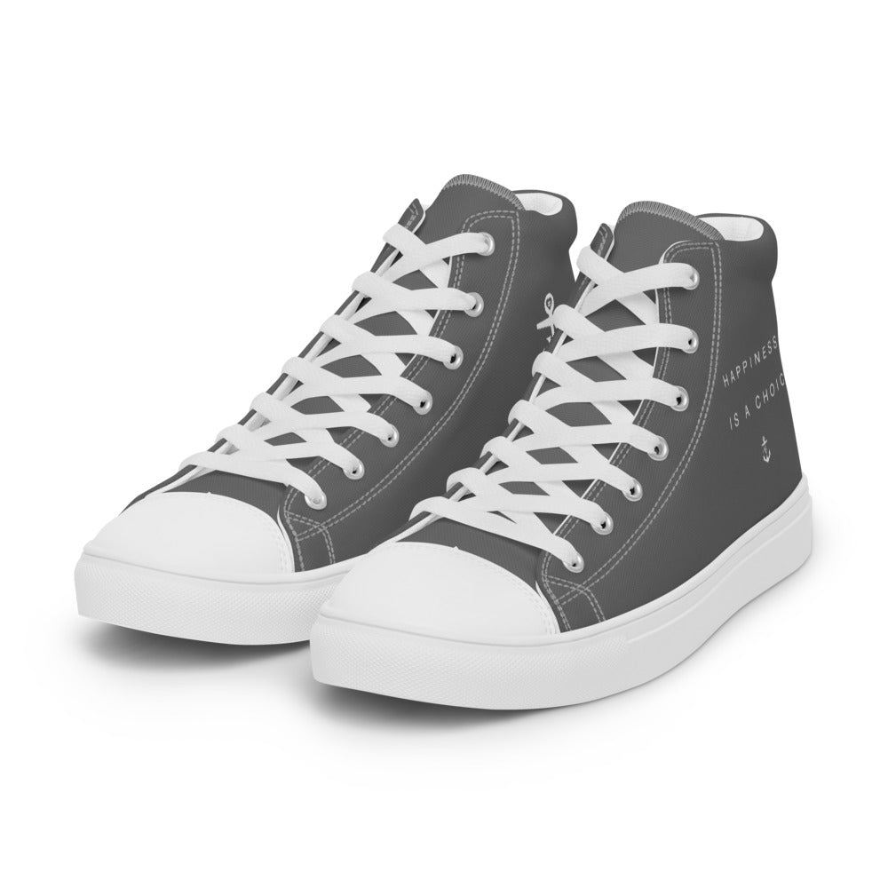 Happiness Men’s high top Grey
