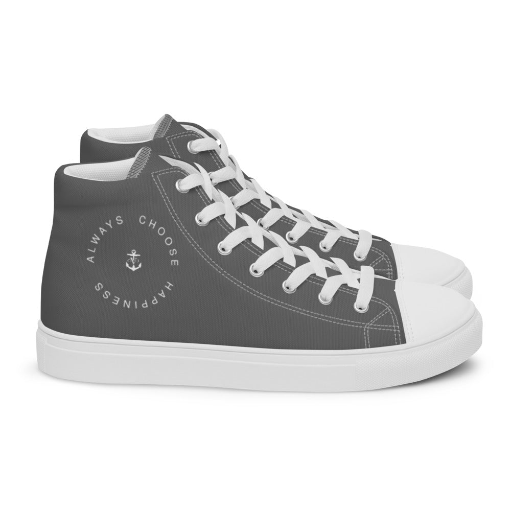 Happiness Men’s high top Grey