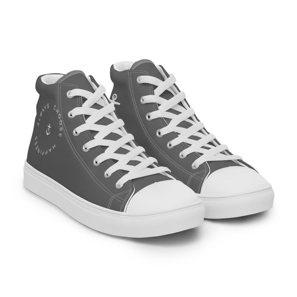 Happiness Men’s high top Grey