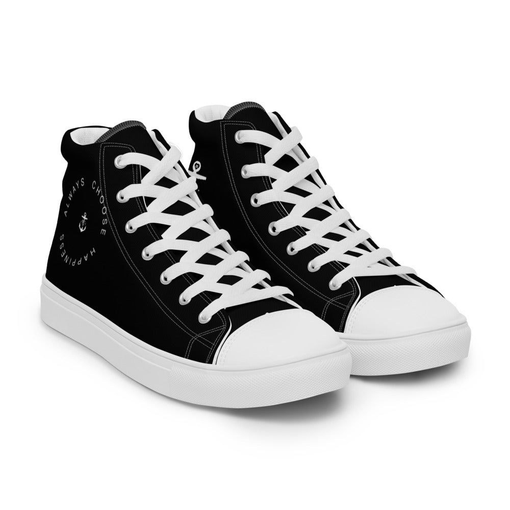 Happiness Men’s high top Black